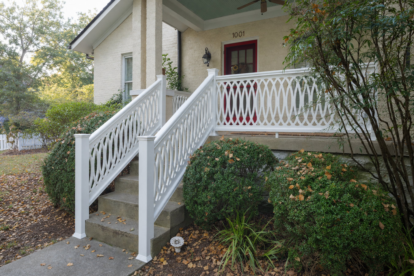 Deck railing installation